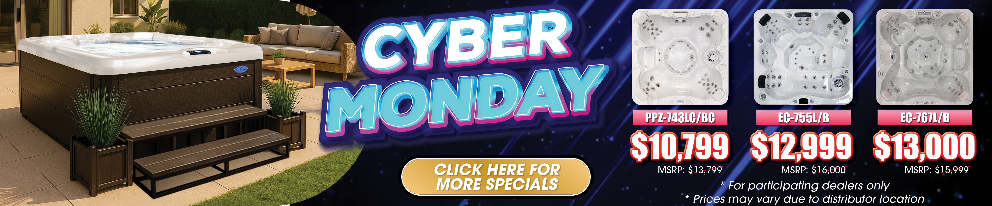 Calspas hot tub being used in a family setting - Grapevine