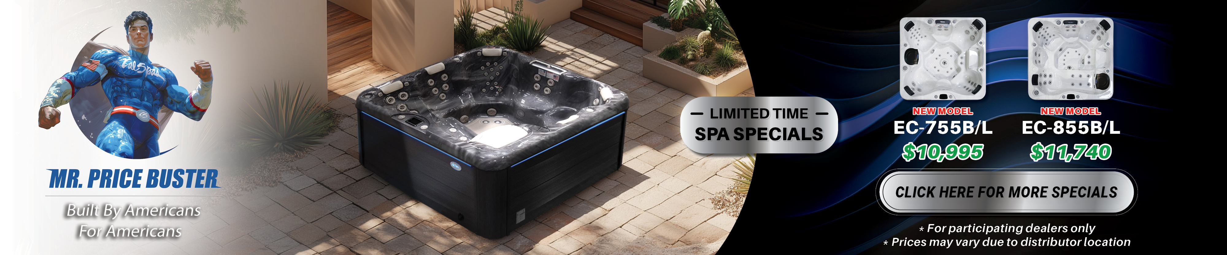 Calspas hot tub being used in a family setting - Grapevine