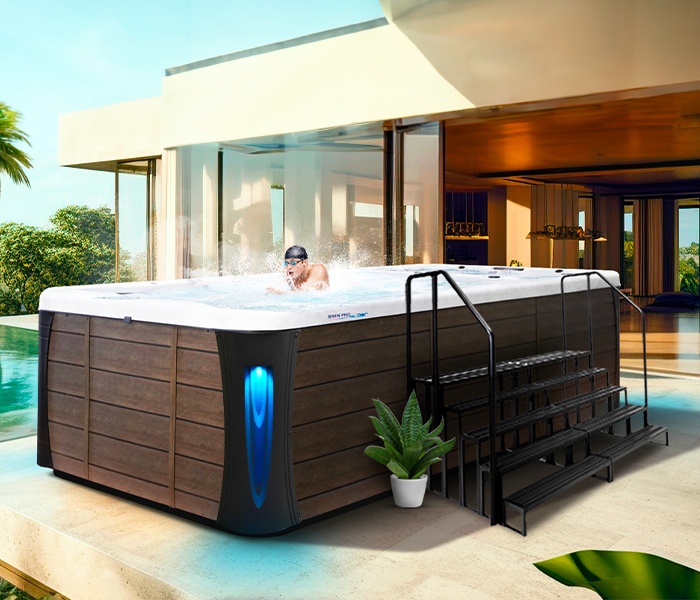 Calspas hot tub being used in a family setting - Grapevine
